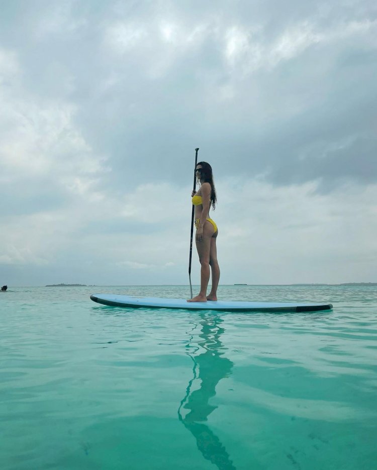 Disha Patani sizzles in a bikini & gives 'Aquaman feels' in a vacay Photo