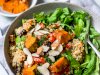 Grilled Pumpkin Salad with Hummus Recipe