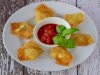 Fried Chicken Wontons with Red Chutney Recipe