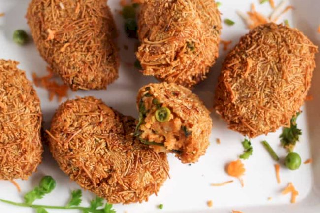 Potato Vermicelli Croquettes Recipe