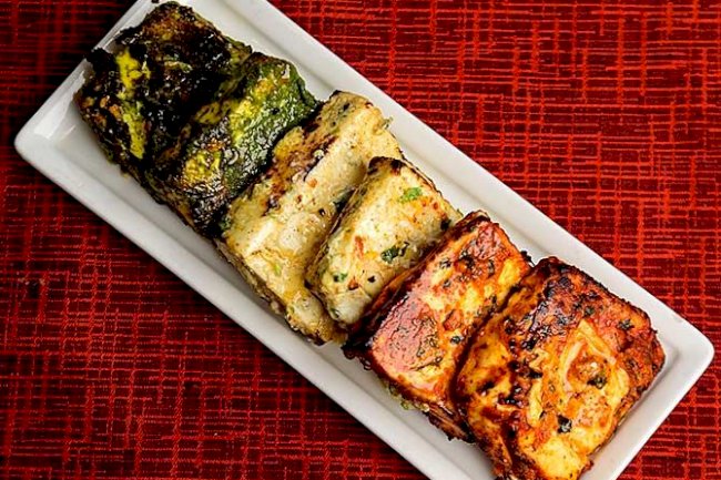 Tricolour Paneer Tikka Recipe