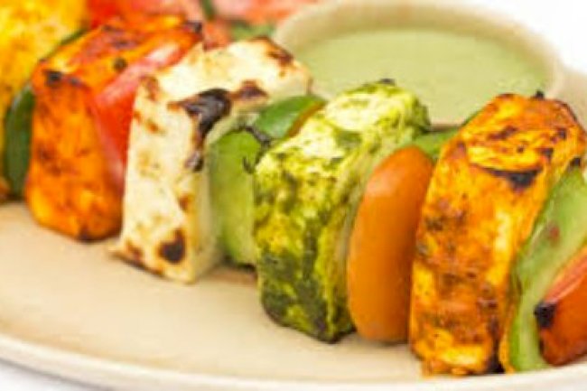 Tiranga Paneer Shehzadi Tikka Recipe