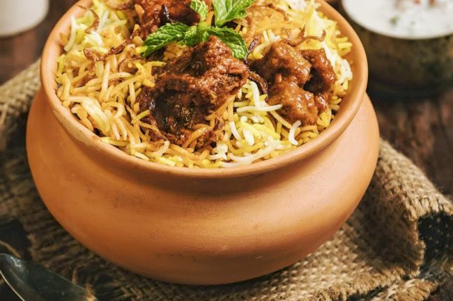 Awadhi Vegetable Biryani with Burani Raita Recipe