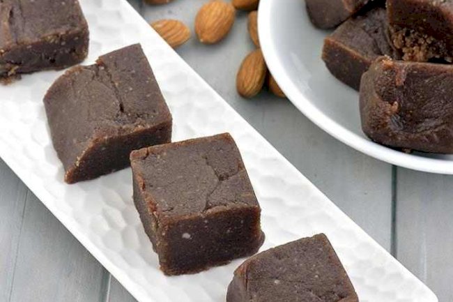 Sugar-free Ragi Burfi Recipe