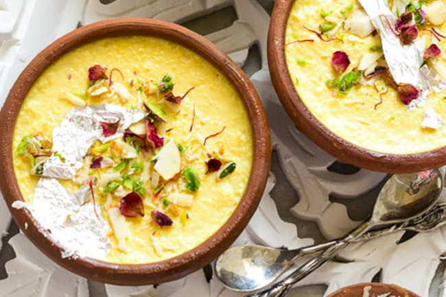 Sugar-free Kesari Phirni Recipe