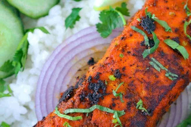 Smokey Indian Spice Box Salmon Recip