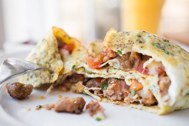 Egg Crepes with Sausage Recipe