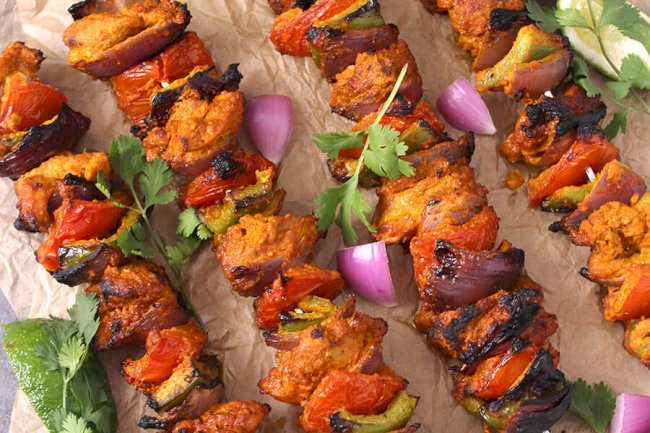 Grilled Chicken Garlic Tikka Recipe