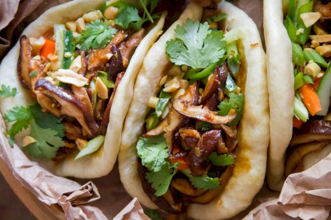 Mushroom Chestnut Bao Buns Recipe