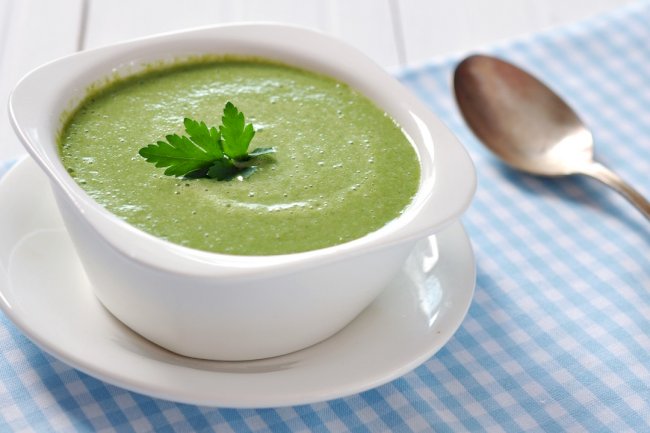 Pea, Basil and Spinach Soup Recipe