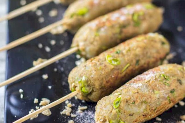 Soyabean, Pea and Oat Kebabs Recipe