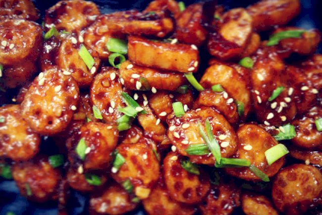 Crispy Lotus Stem in Honey Chilly Recipe