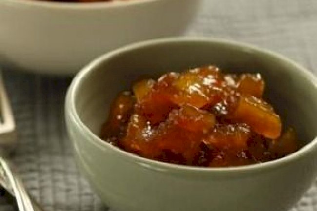 Sweet and Sour Raw Papaya Chutney Recipe
