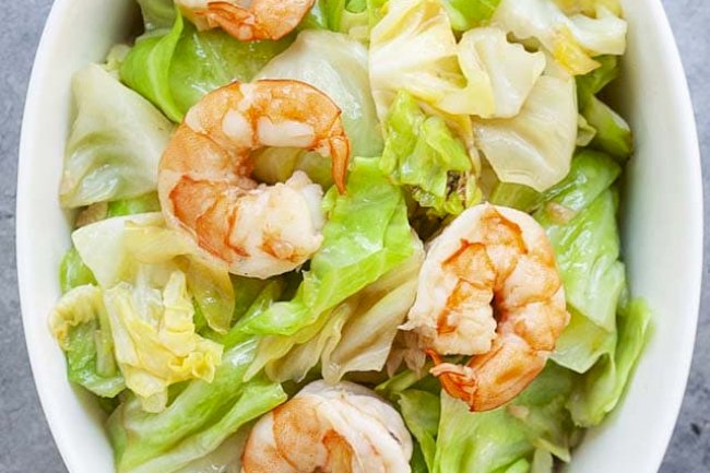 Prawns And Cabbage Recipe