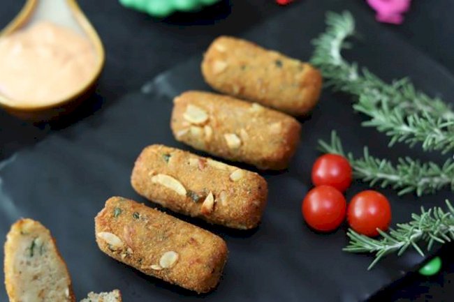 Hazelnut Crusted Cheese Potato Croquettes Recipe