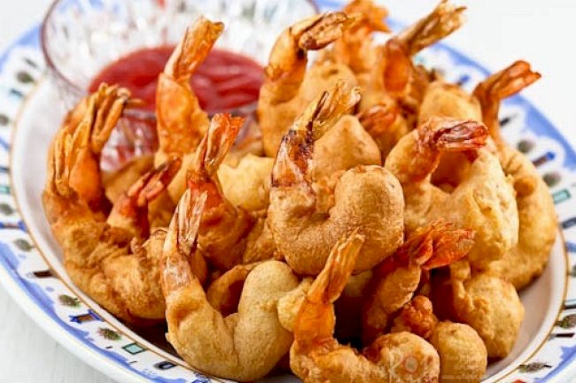 Golden Fried Prawns Recipe