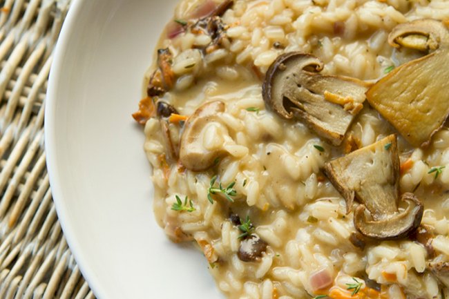 Cheesy Mushroom Risotto Recipe