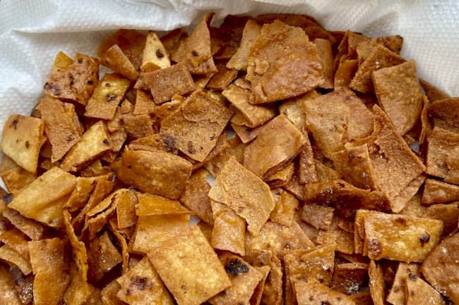 Leftover Chapati Crackers Recipe