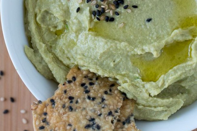 Guacamole on Sesame Lavash Recipe