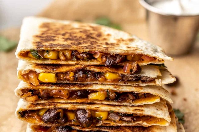 Spicy Beans Quesadilla Recipe