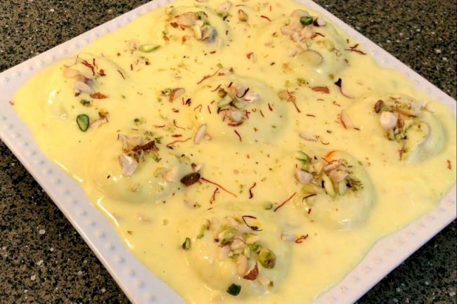 Kesar Rasmalai Recipe