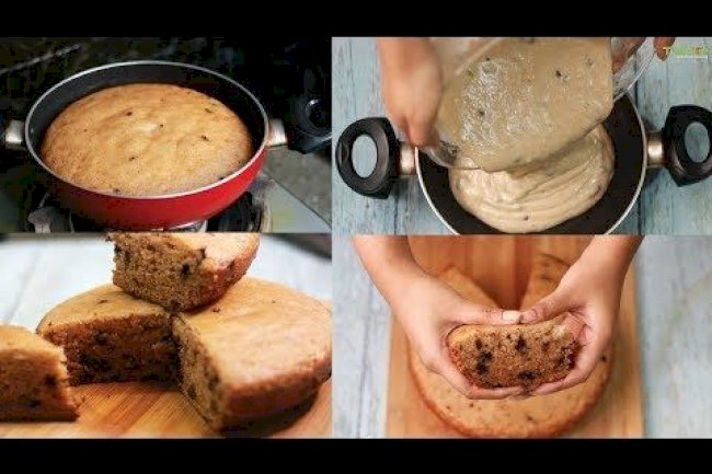 Banana Cake without Oven and Egg Recipe