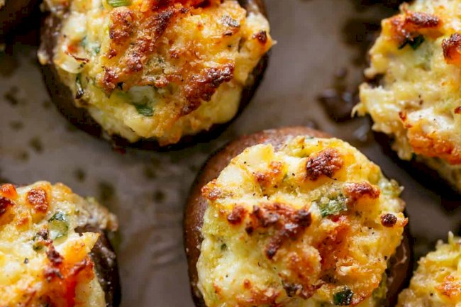 Stuffed Mushrooms with Crabmeat Recipe