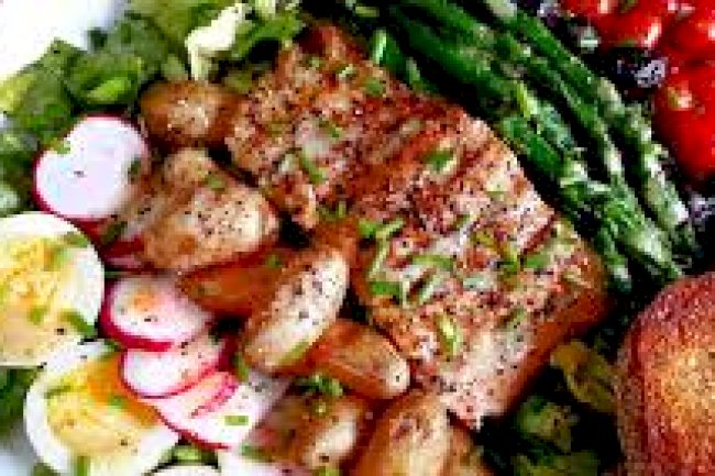 Grilled Salmon Nicoise Salad Recipe