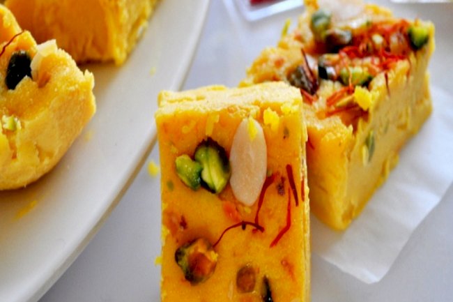 Bread Custard Barfi Recipe