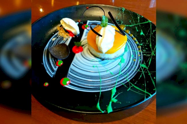 Thandai Infused Cheese Cake Recipe