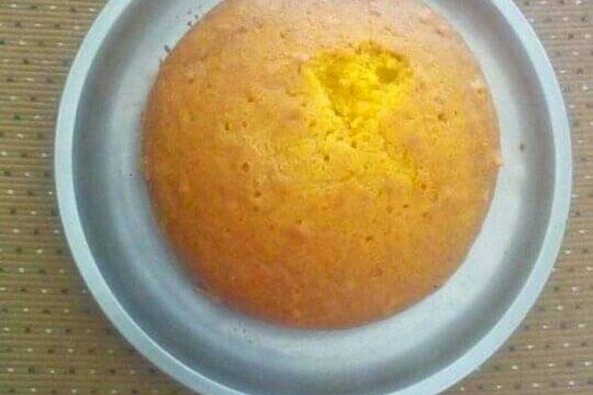 Custard Eggless Cake Recipe