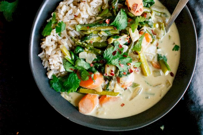 Vegetable Green Thai Curry Recipe