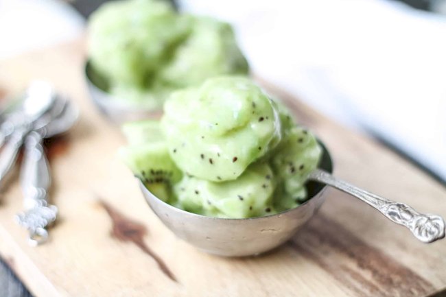 Lime and Kiwi Sorbet Recipe