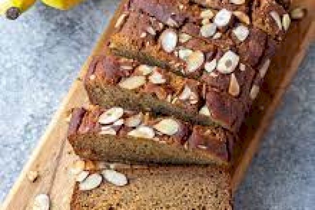Spiced Almond Banana Jaggery Cake Recipe