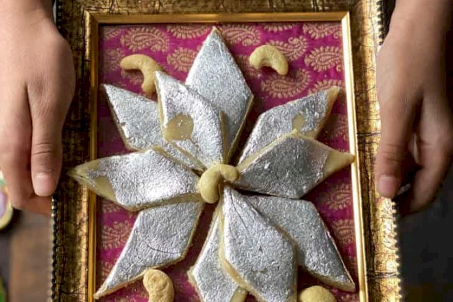 Kaju Katli with Milk Powder Recipe
