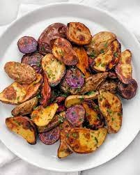 Baked Potatoes and Aubergines Recipe