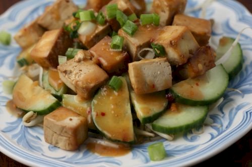 Tofu Cucumber Salad Recipe
