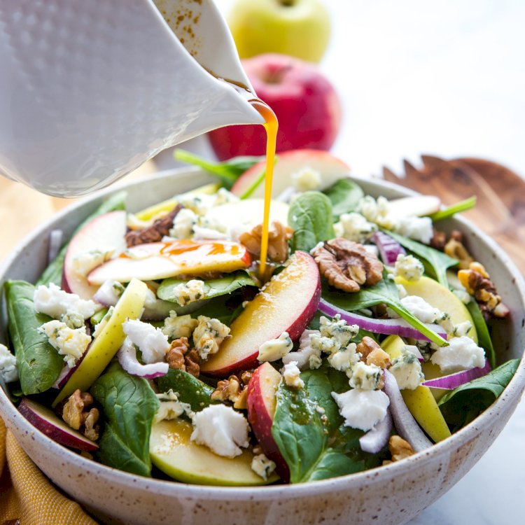 Zad Apple Salad With Winter Greens Recipe