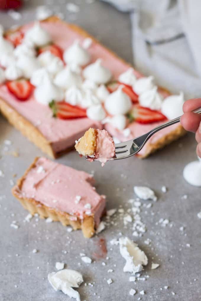 Strawberry White Chocolate Mousse Tarts Recipe