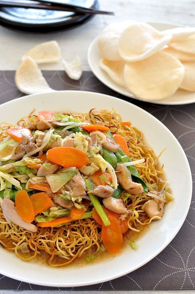 Pan Fried Noodles with Vegetables Recipe