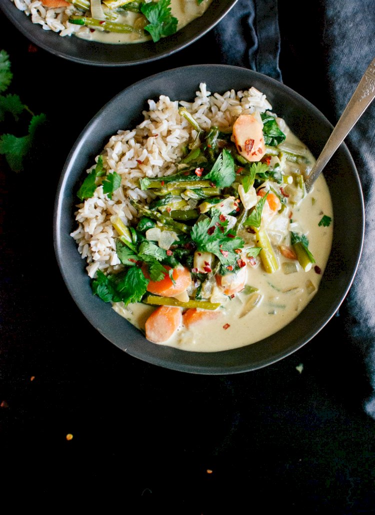 Vegetable Green Thai Curry Recipe