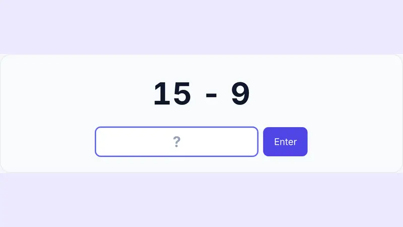 Math Sprint gameplay screenshot