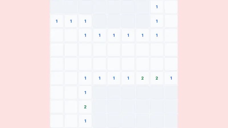 Minesweeper gameplay screenshot